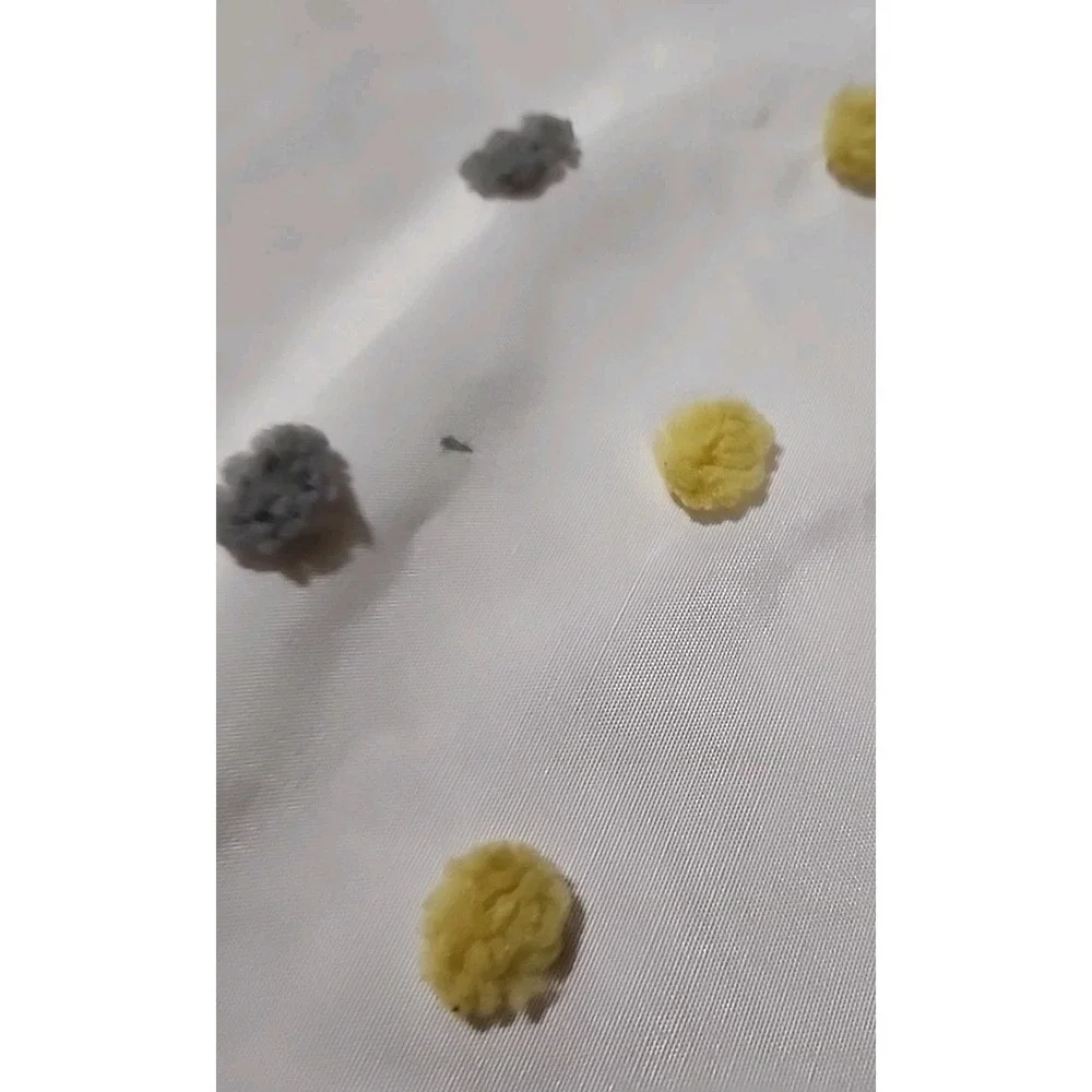 Pom Pom Polkadot Curtain Panels With Valence 50 X 84 Inches Colorful